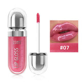 Lip Gloss USHAS – 12 Colori Perlati Waterproof, Lunga Durata e Anti-Sbavatura