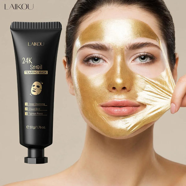 Maschera Viso Oro 24K Antiage – Detossinante, Illuminante e Purificante