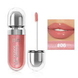 Lip Gloss USHAS – 12 Colori Perlati Waterproof, Lunga Durata e Anti-Sbavatura