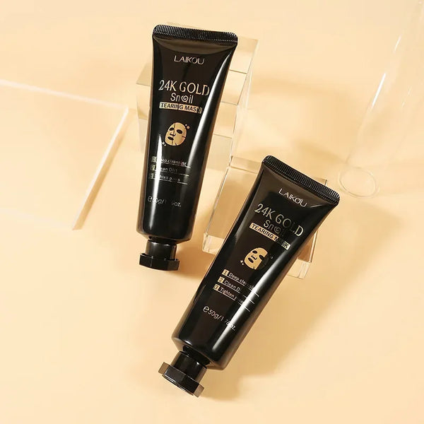 Maschera Viso Oro 24K Antiage – Detossinante, Illuminante e Purificante