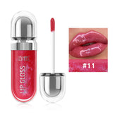 Lip Gloss USHAS – 12 Colori Perlati Waterproof, Lunga Durata e Anti-Sbavatura