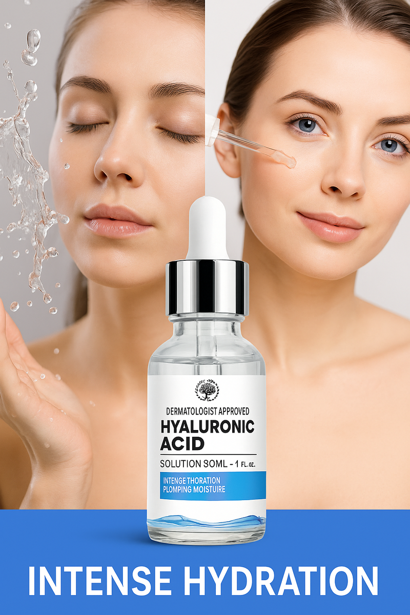Siero Viso Acido Ialuronico – Idratazione Profonda & Pelle Luminosa ✨