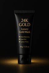 Maschera Viso Oro 24K Antiage – Detossinante, Illuminante e Purificante