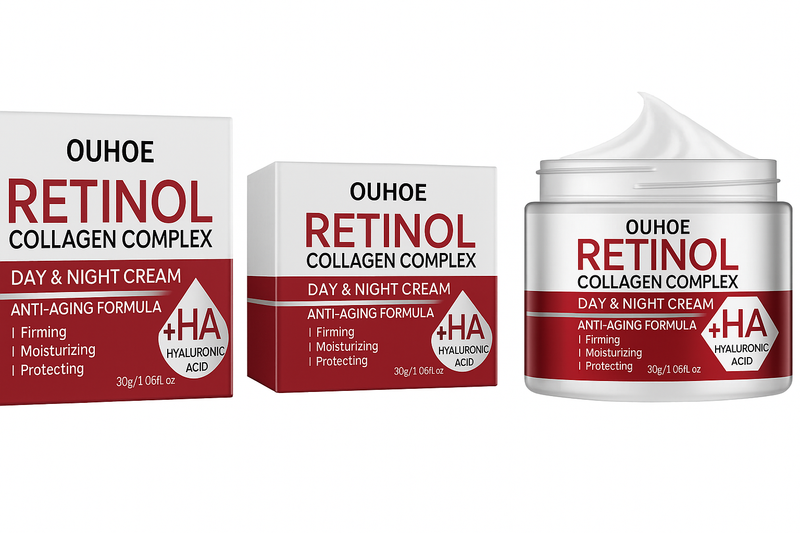 Crema Viso Retinolo & Collagene con Acido Ialuronico – Giorno & Notte Anti-Age
